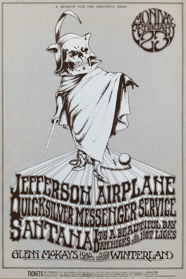 Handbill BG 222 (monochrome version) © Randy Tuten
